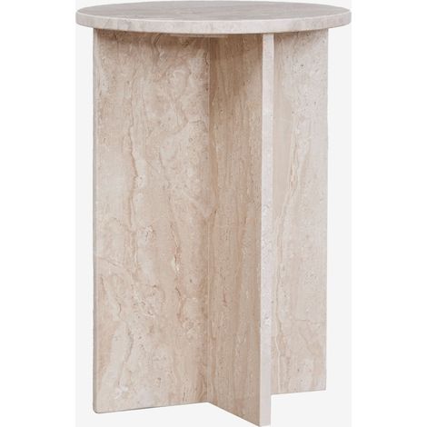 Set di 2 comodini Ø35 cm in marmo Mencia SKLUM            