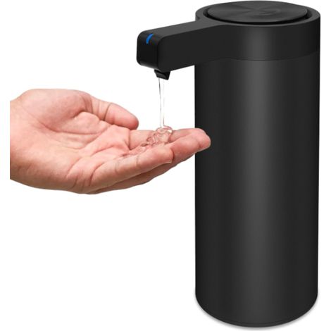 SmartTouch Infrarot-Seifenspender, USB-C-aufladbar, IPX5 wasserdicht, bewegungsaktiviert (silber)