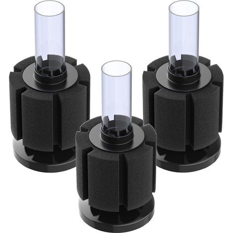 Filtre à Éponge Biologique Nano pour Aquarium Silencieux - Lot de 3 Filtres en Mousse pour Alevins Betta, Crevettes et Petits Poissons - Compatible Nano Aquariums jusqu'à 40 litres (1/5)