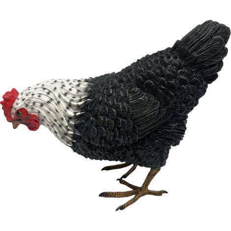 Statuina decorativa rustica a forma di gallina per la casa, ornamento in resina a forma di animale, ideale per interni ed esterni