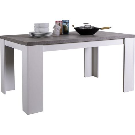 Tavolo moderno in legno "Adora" per interno arredamento 160 x 90 cm "Made in Italy" (1/2)