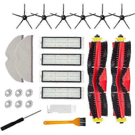 Accessoires compatibles avec les aspirateurs S5 Max, S6 Pure, S6 MaxV, S50, S51, S55 et S5 : brosse principale, brosse latérale, filtre HEPA, serpillière. (1/5)