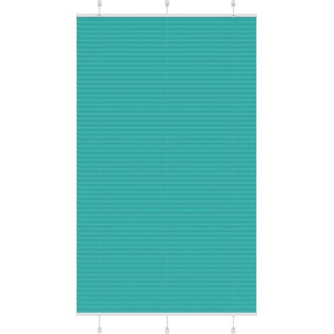 Plissee Petrolgrün 115x200 cm Stoffbreite 114,4 cm Polyester