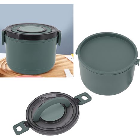 Mehrlagige, isolierte Lunchbox aus Edelstahl 304 für Frauen, ideal für Büroangestellte und Studentinnen, 1000 ml, Farbe: rote Bohnenpaste grün. (1/5)