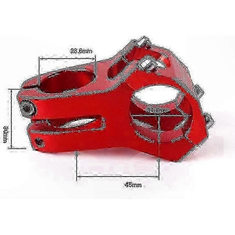 Potence de vélo en alliage d'aluminium 31,8 mm, guidon court pour VTT (1/4)