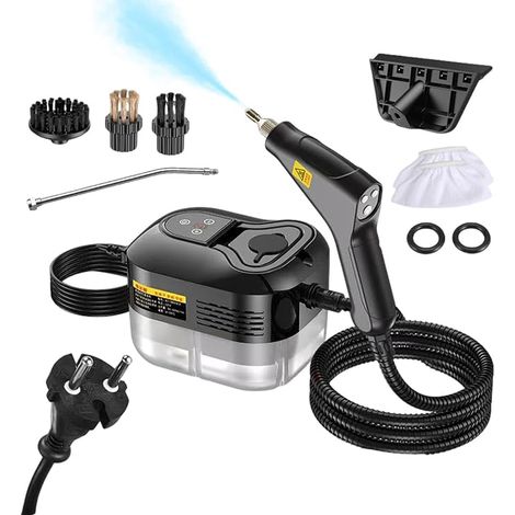 Nettoyeur vapeur - 2500 W, puissant, haute température, portable, pour meubles, sols, détails, cuisines professionnelles et salles de bains (1/5)