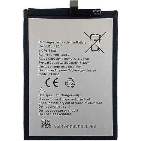 Batterie Li-ion polymère 3,85 V 4400 mAh pour Infinix Zero 8/Zero 8i (Référence : BL-44CX) (1/2)