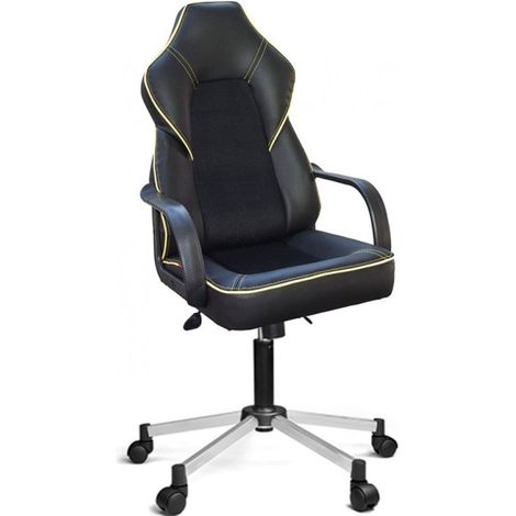 LYDIA schwarzer Gaming-Bürostuhl 51x52x h73 cm