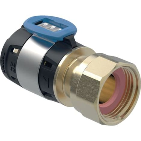 Geberit FlowFit Transición con tuerca de unión, DN 50 / 65, dø 63 mm, 620.646.00.1