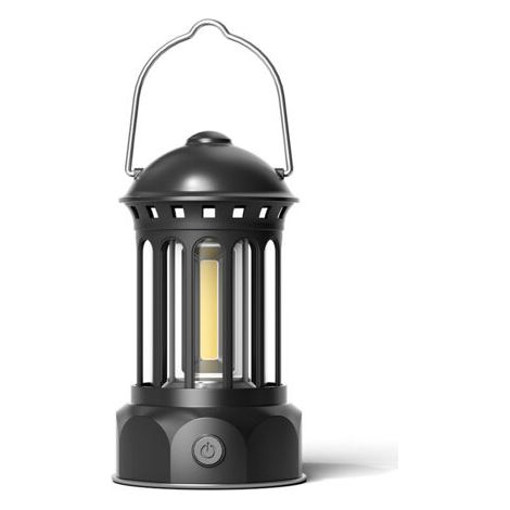 Lanterne Camping LED, Rétro Lampe Camping Alimentée par Batterie, IPX4 Lumière Camping Etanche, Luminosité Réglable, pour Camping, Pêche, Jardin, Randonnée et les Pannes D'urgence (1/5)