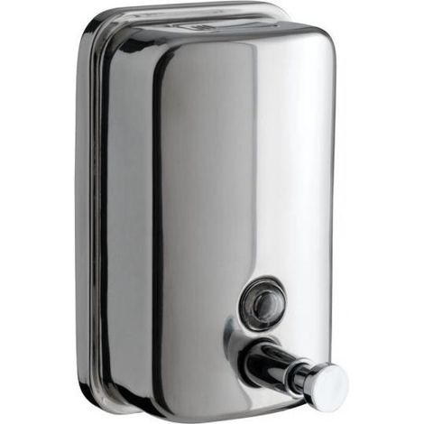 Distributeur de savon mural en inox brossé - chromé brossé - 800ml (1/2)