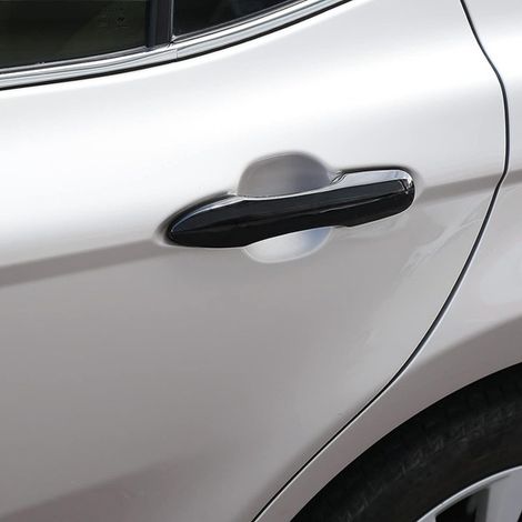 4 Farben: Glänzendes Schwarz Material: ABS Türgriffabdeckung außen Kfz-Außenzubehör, passend für Toyota. (1/4)