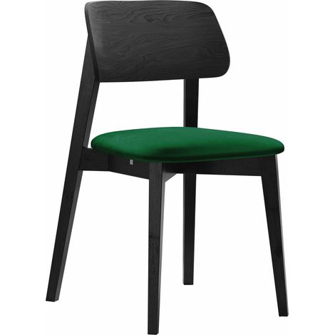 Chaise Dearborn 101, Magic Velvet 2225, 80x46x49cm, Tissu, En bois, Bois
