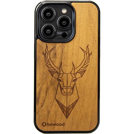 Bewood Holzhülle für iPhone 14 Pro IMBUIA DEER (1/5)