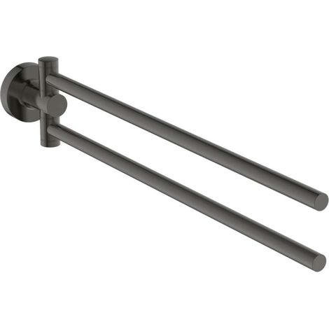 Ideal Standard IOM - Toallero, giratorio, longitud 37 cm, Gris magnético A9131A5 (1/3)