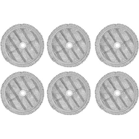 CSPARKV 6 PièCes Tampons de Vadrouille de Remplacement Chiffons pour A9 Chiffon de Vadrouille à Vapeur Aspirateur Robot Machine de Nettoyage Chiffon de Nettoyage PièCes de Rechange