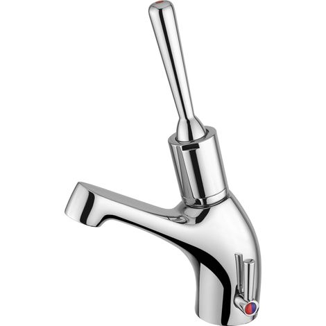 Zeitgesteuerter Waschtischmischer mit Antischraubhebel Idral Classic 08013A  Chrom