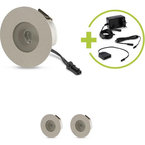 LED Mini Einbauspot rund 1.2W 12V IP20 Ø36mm - Lichtfarbe: Neutralweiß 4000K - Anzahl: 3x (1/5)