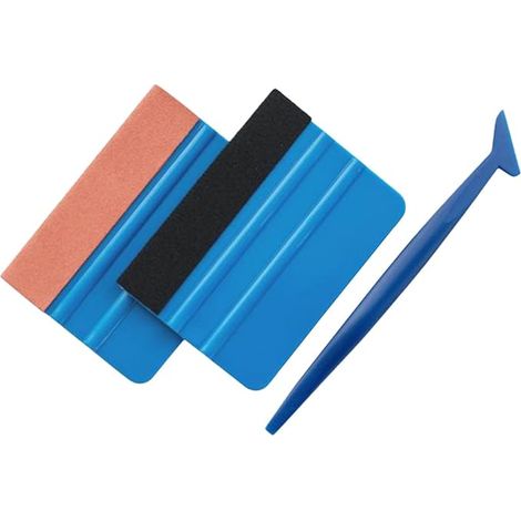 Werkzeugset für Fensterfolie, Anbringungsset für Fensterfolie, professionelles 3-teiliges Autofolierungsset, Schutzfolie für Fahrzeugscheiben, Extrusionswerkzeug-Set für Fensterfolie, für Autofolierun (1/5)