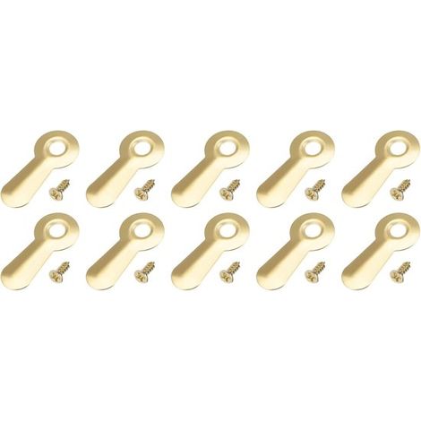 Perillas giratorias para marcos de fotos,Abrazaderas de sujeción para marcos,Para colgar pósteres,19 x 85 mm,Color dorado (1/5)