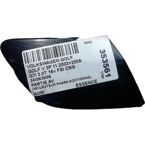 [PRODUIT D'OCCASION] Obturateur Phare Additionnel Pare-choc Avd VOLKSWAGEN Golf V 2003-2009 ♻️ Ref Oe. 1k0853666p9b9 - Garantie à vie (1/2)