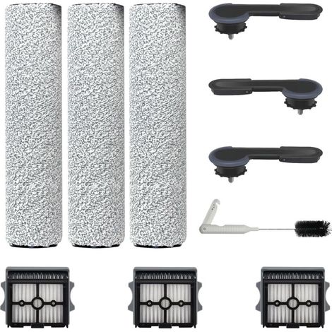 3 Serpillère à Rouleau et 3 Filtre Accessoires pour Tineco Floor One Stretch S6/S6 stretch lite/Switch S6 Stretch/Switch S7 Stretch/S7 Stretch Steam/ i6 Stretch/ i5 Stretch/ S9 Artist Nass Aspirateur