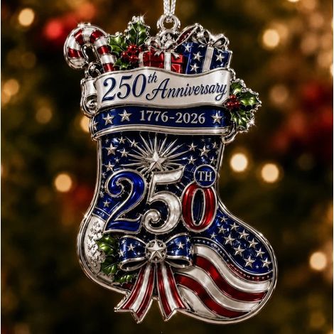 USA 250th Anniversary Christmas Ornament - American 250th Anniversary Christmas Decorations