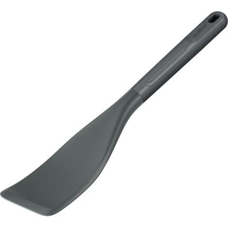 Zyliss Easy Lift Spatola Paglia di Grano/Silicone Resistente, Spatola per Cucinare e Mescolare con Silicone Resistente al Calore, Grigio Beluga, 30 cm x 6 cm, Lavabile in lavastoviglie