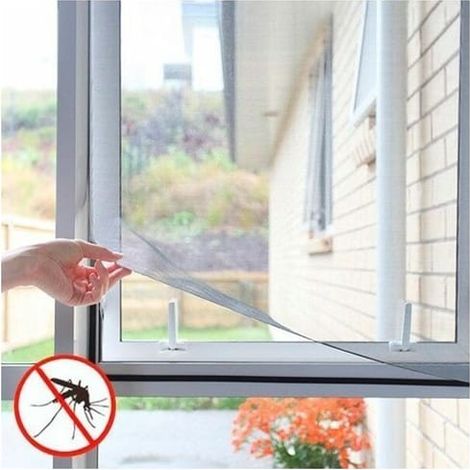 Moustiquaire pour fenêtre avec fixation scratch (SKU produit : 95331069 SKU Offre : 25314WZ02) (1/4)