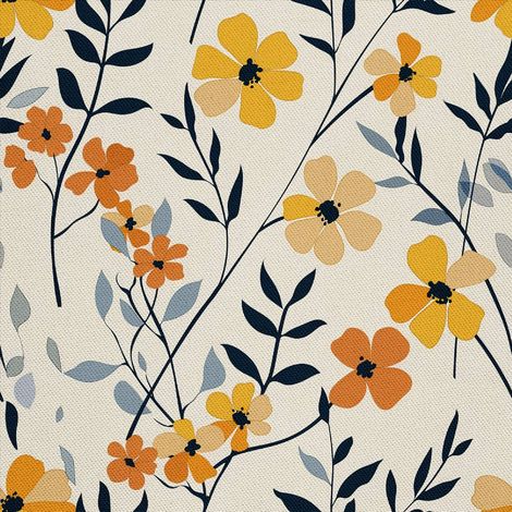 Tela decorativa para exteriores Oxford - Motivo floral I DX5247 (1/5)