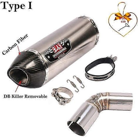 Silencieux d'échappement pour moto, tuyau d'enlacement moyen, fibre de carbone, Db Killer, pour Suzuki V-strom1050 Dl1050 1050 Yoshimura (type I) (1/5)