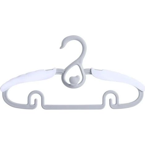 Lot de 10 cintres multi-usages résistants à haute température, cintres pour balcon et séchage vêtements, organisation buanderie gris (1/4)