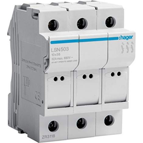 LSN503 COUPE-CIRCUITS 3P 32A 400V L38 3M HAGER
