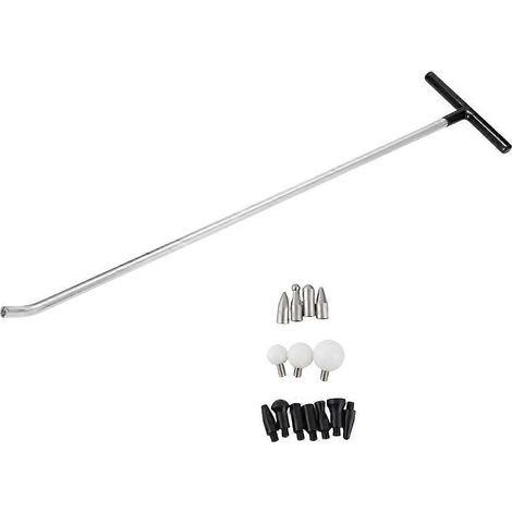 Kit d'outils de débosselage sans peinture, comprenant des leviers et des tiges de débosselage pour l'entretien automobile (1/5)