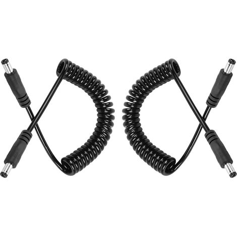 DC 5.5mm X 2.1mm mâle à mâle câble Adaptateur d'alimentation LED Bande Lumineuse, CCTV, Voiture, caméra de sécurité, etc. câble d'extension de Bobine d'alimentation DC (1/5)