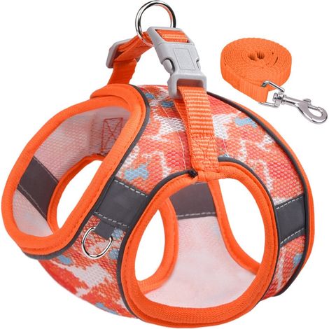 Juego De Arnés Y Correa Para Perros Y Gatos Pequeños Y Medianos Con Cuerda De Pecho Reflectante Y Transpirable Ropa De Perro Para Caminar Al Aire Libre (1/5)
