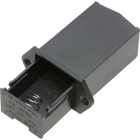 TRU COMPONENTS SBH-9V-COM Support de pile 1x 6LR61 (9 V) raccordement à souder X453011 (1/2)
