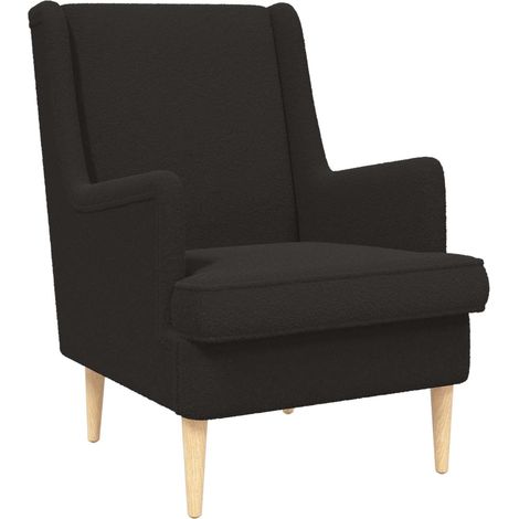 Sillón Negro Tela vidaXL