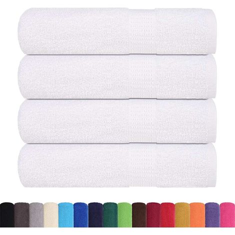 Serviettes de bain FROGN 4 pcs blanc 100x150 cm 360 g/m² (1/5)