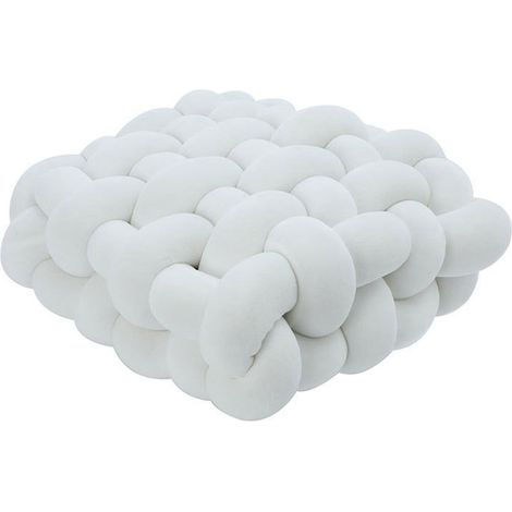 Coussin de sol moelleux et épais, confortable, avec nœuds, pour le dos, le lit, le canapé ou le salon. (1/5)