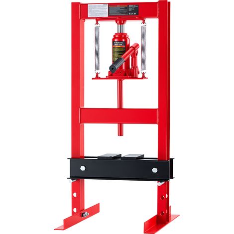 VEVOR Prensa Hidráulica de Taller, Carga Máxima de 6 t, Estructura en H, Altura Ajustable en 4 Niveles, Fabricada en Acero de Alta Resistencia, para Doblar, Enderezar y Prensar Juntas Universales (1/5)