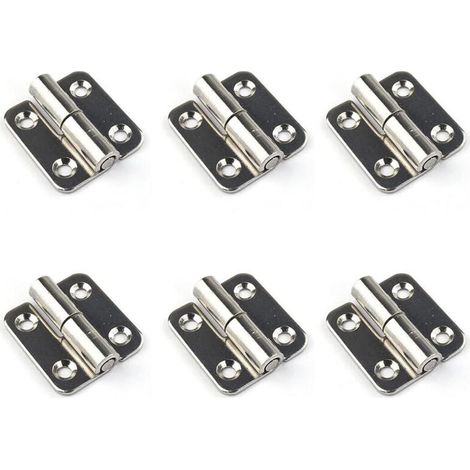 (Sinistra) 6 cerniere rimovibili, guarnizioni scorrevoli piccole da 1,5", cerniere per porte rimovibili in acciaio inox 304, lato sinistro -Crezuo