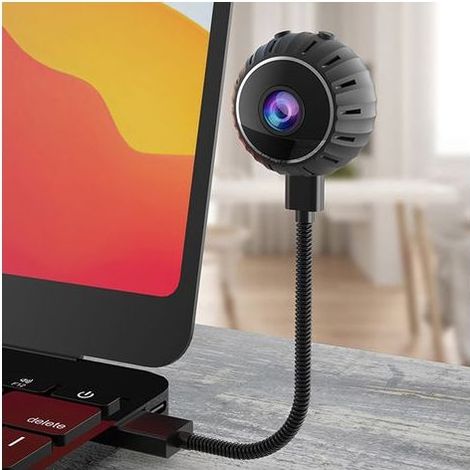 Caméra de surveillance bébé cachée sans fil avec vision nocturne infrarouge HD et enregistreur vidéo intérieur. (1/5)