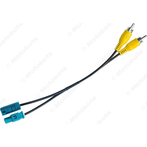 Câble de conversion pour caméra de recul FAKRA vers RCA compatible avec les caméras doubles Mercedes-Benz et Volkswagen (1/4)
