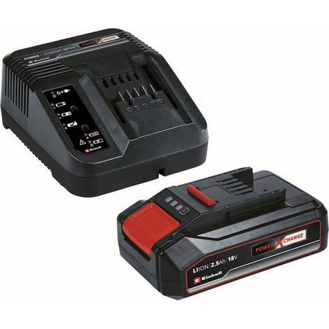 1PZ BATTERIA + CARICABATTERIA POWER-X-CHANGE 18 V - 2,5 Ah