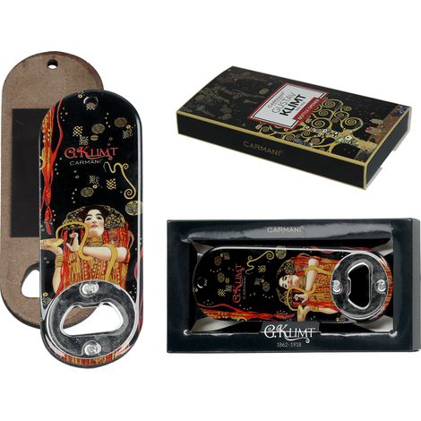 Flaschenöffner-Magnet mit Gustav-Klimt-Motiv (Adela) – Geschenk für ihn (1/4)