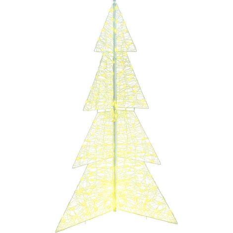 Sapin de Noël，Arbre de Noël avec 240 LED Blanc chaud 180 cm Acrylique CFW83447 (1/5)