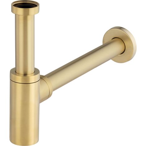 Siphon de lavabo rond laiton 1'1/4 NOYON & THIEBAULT Laiton brossé (1/5)