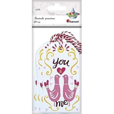 Etichette regalo You&me Dove 5 pezzi