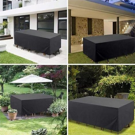 Funda para sillón, impermeable, resistente al viento, de tejido Oxford con protección UV, para muebles de jardín. (1/5)